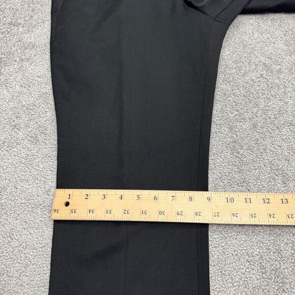 Express Photographer Wool Blend Dress Pants Men 32x32 Black Straight Leg Stretch - Picture 11 of 15